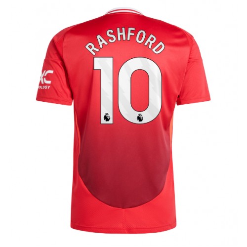 Fotbalové Dres Manchester United Marcus Rashford #10 Domácí 2024-25 Krátký Rukáv